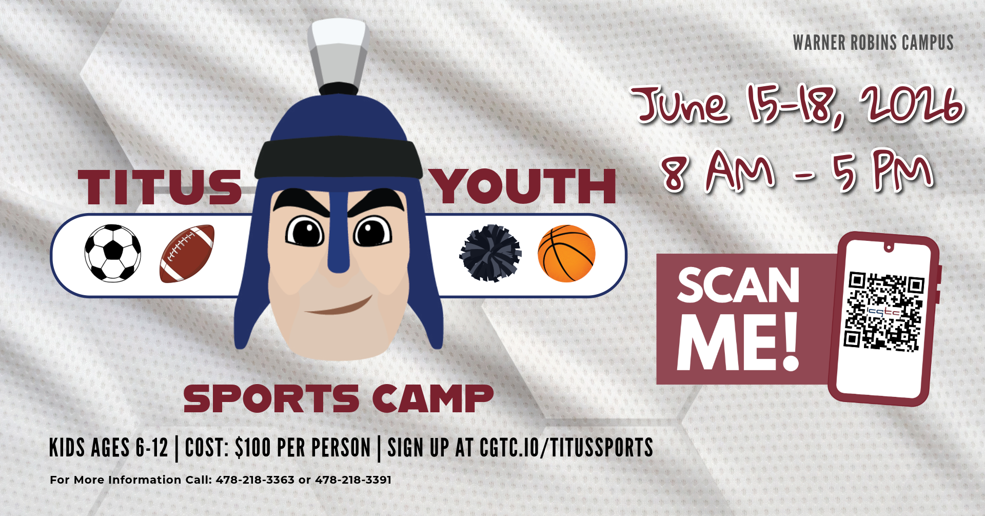 Titus Youth Sports Camp 2026 Registration
